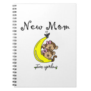 Twin Girls New Mum Gifts Notebook