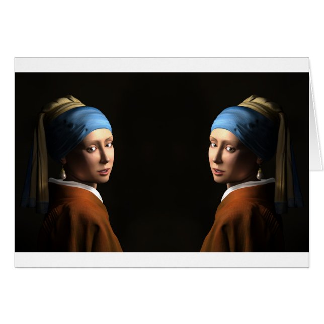 TWIN GIRLS WITH A PEARL EARRING (Front Horizontal)