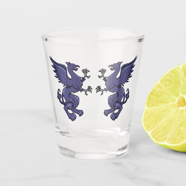 Twin Griffins Shot Glass (Front)
