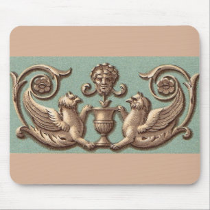 twin gryphons mouse pad