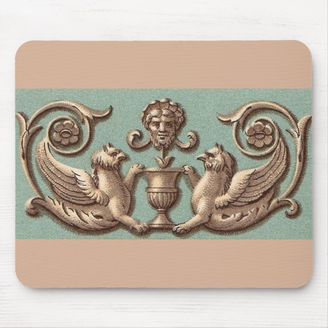 twin gryphons mouse pad (Front)