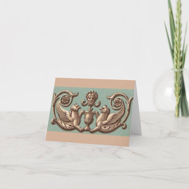twin gryphons note card (Front)