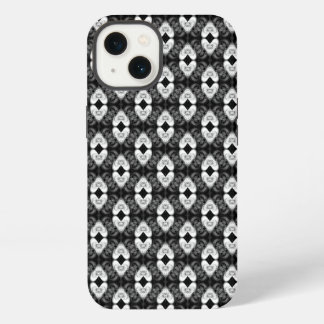 Twin Hearts on Black Pattern iPhone 13 Case