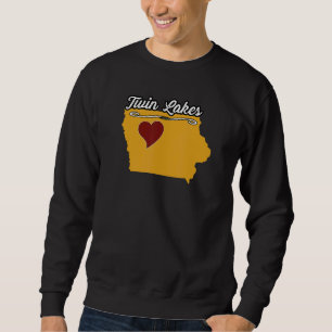 TWIN LAKES IOWA IA USA Cute Souvenir Merch US City Sweatshirt
