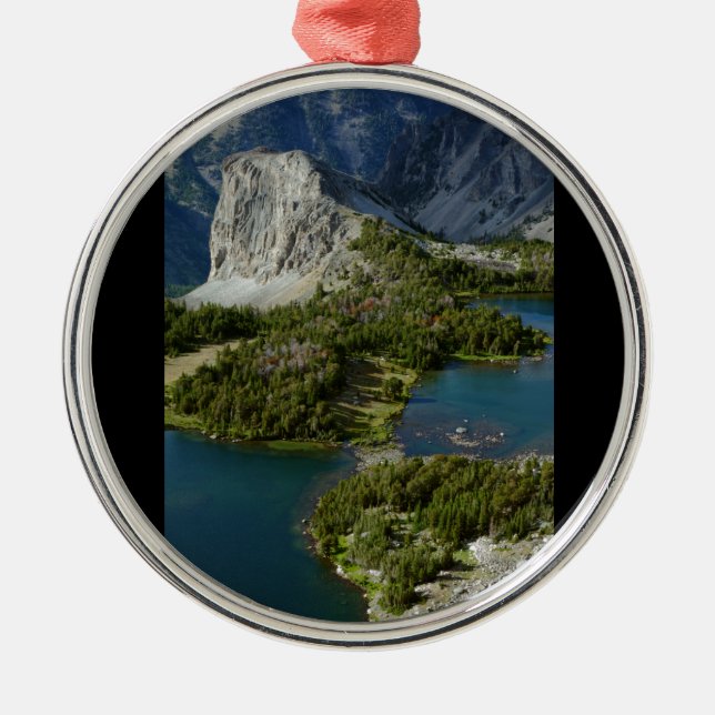 Twin Lakes Metal Tree Decoration (Front)