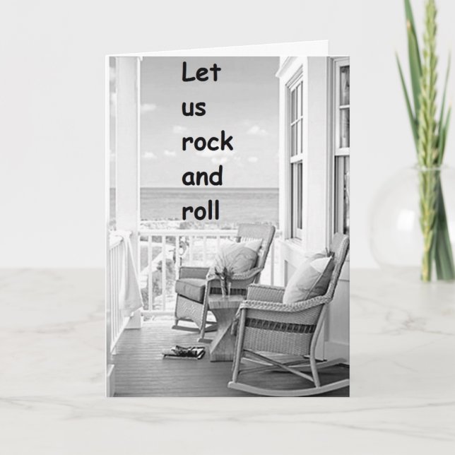 TWIN-LET US ROCK/ROLL ON YOUR BIRTHDAY CARD (Front)