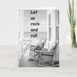 TWIN-LET US ROCK/ROLL ON YOUR BIRTHDAY CARD