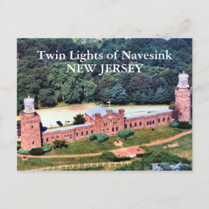 Twin Lights of Navesink, New Jersey Postcard