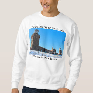 Twin Lights of Navesink, New Jersey Sweatshirt