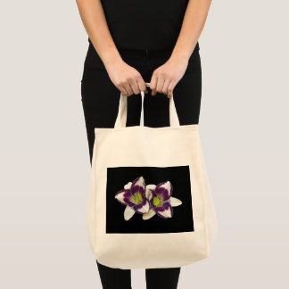 Twin Lilies Grocery Tote Bag