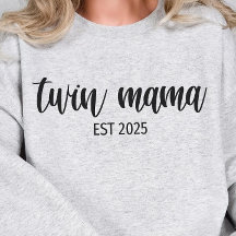Twin mama custom year, mom gift,