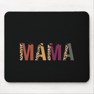 Twin Mama Mothers Day Squared Mommy Leopard New Mo Mouse Pad
