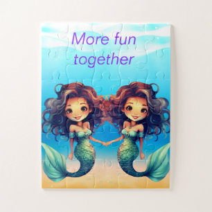 Twin Mermaids Jigsaw Puzzle