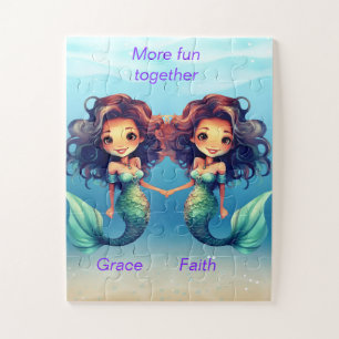 Twin Mermaids Jigsaw Puzzle