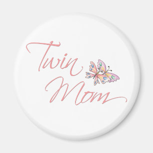 Twin Mum Butterflies Magnet