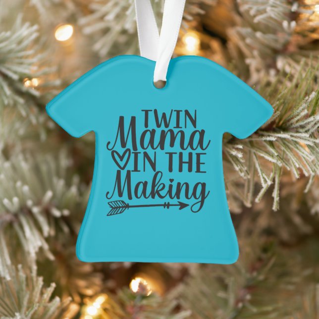 Twin Mum to Be Christmas Ornament (Tree)