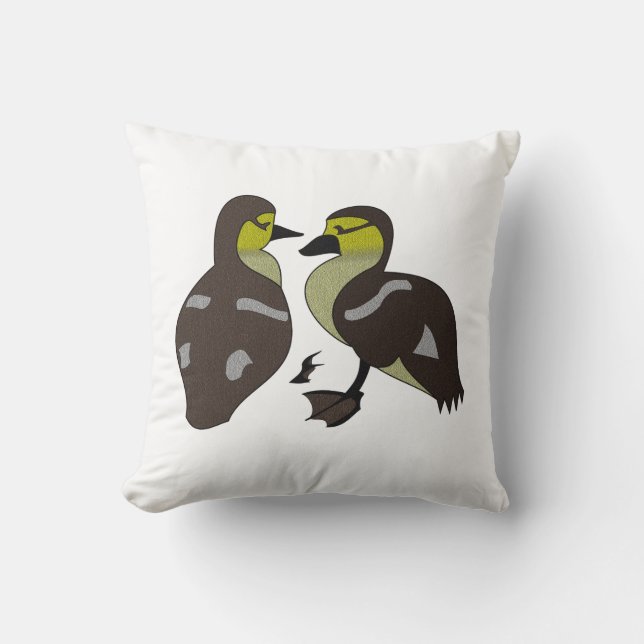 Twin Muscovy Duckling Cushion (Front)