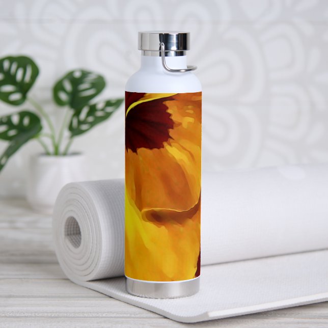 Twin Pansy  Water Bottle (Yoga)