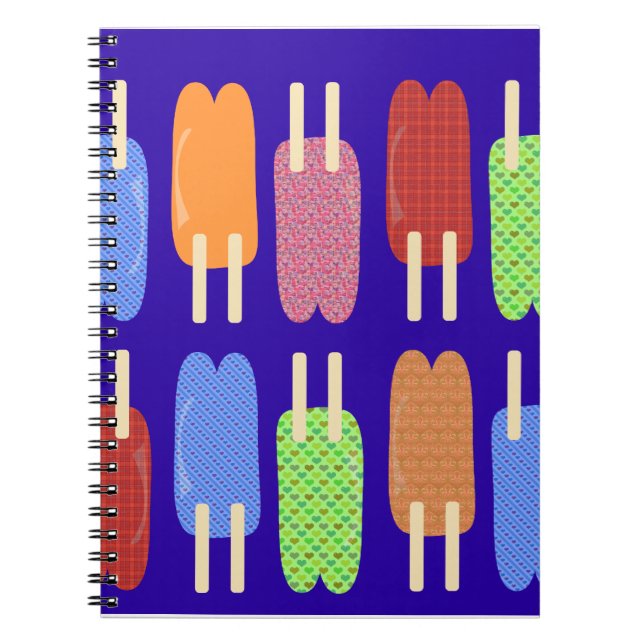 Twin Patterned Pops Spiral Notebook (Front)