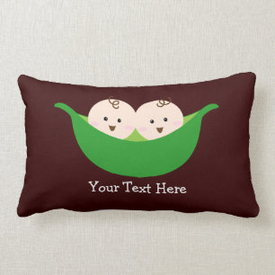 Twin Pea Pods (customisable) Lumbar Cushion