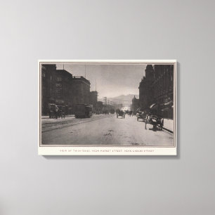 Twin Peaks, from Market St near Larkin St Canvas Print
