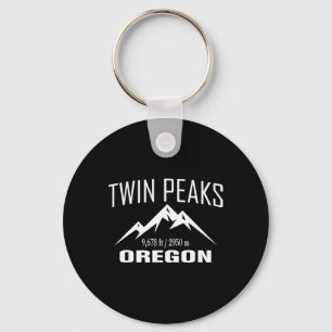 Twin Peaks Oregon Climbing Summit Club Outdoor Gif Key Ring