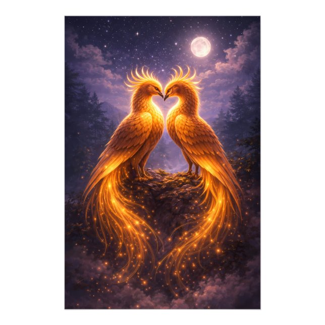 Twin Phoenixes of Eternal Light Photo Print (Front)