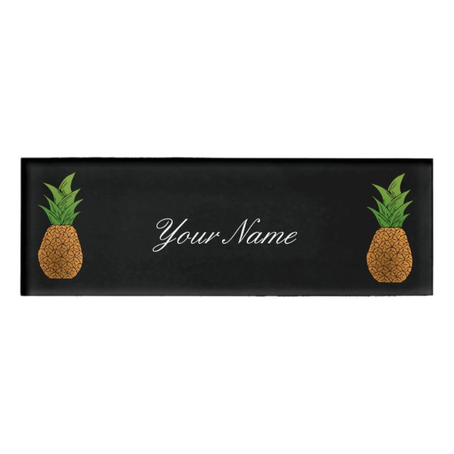 Twin Pineapples Thunder_Cove Name Tag (Front)