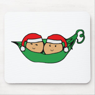 Twin Pod Christmas Graphic Mouse Pad