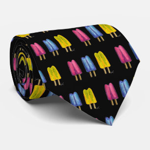 Twin Pop Watercolor Popsicle Summer Ice Lolly Tie
