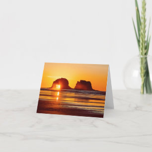 Twin Rocks Sunset Notecard