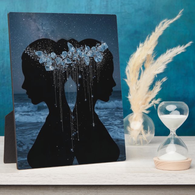 Twin Souls Beneath the Stars Plaque (Side)