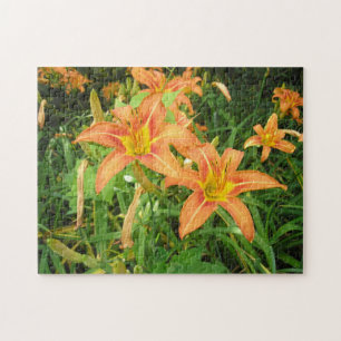 "Twin Tiger Lilies" Jigsaw Puzzle