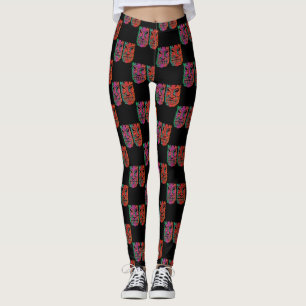 Twin Tiki Sculpture Thunder_Cove Leggings