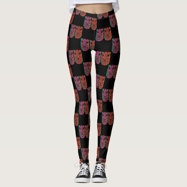 Twin Tiki Sculpture Thunder_Cove Leggings (Front)