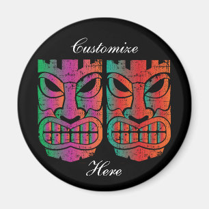 Twin Tiki Sculpture Thunder_Cove Magnet
