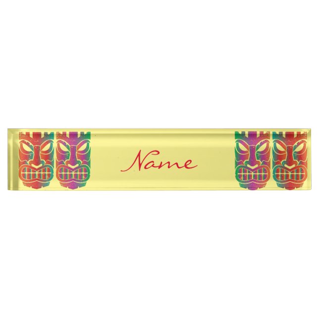 Twin Tiki Sculpture Thunder_Cove Nameplate (Front)
