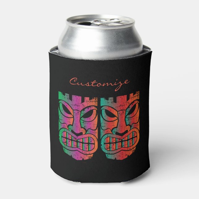 Twin Tiki Sculptures Thunder_Cove Can Cooler (Can Front)