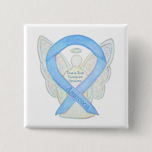 Twin to Twin Transfusion Awareness Ribbon Art Pin