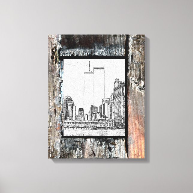 Twin Towers Canvas Print (Front)