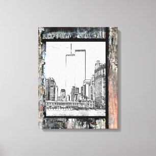 Twin Towers Canvas Print