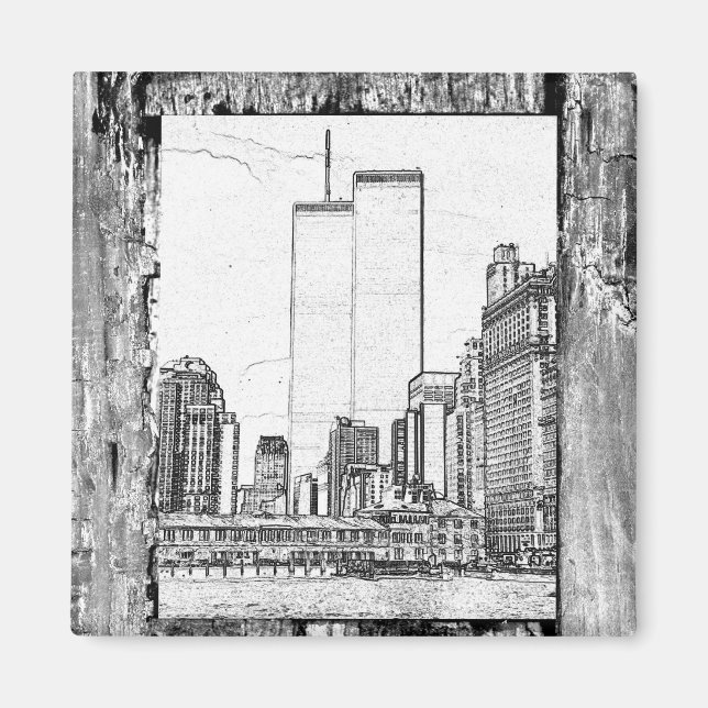 Twin Towers Magnet (Front)