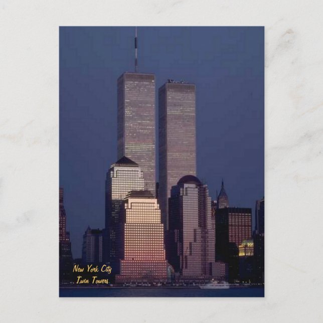 Twin Towers Postcard (Front)
