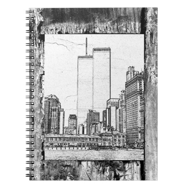 Twin Towers Spiral Notebook (Front)