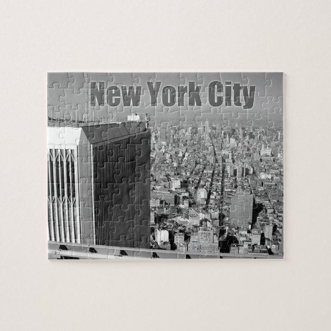 Twin towers World Trade Centre NYC Jigsaw Puzzle (Horizontal)
