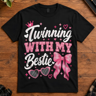 Twin Twinning With My Pal Matching Style T-Shirt