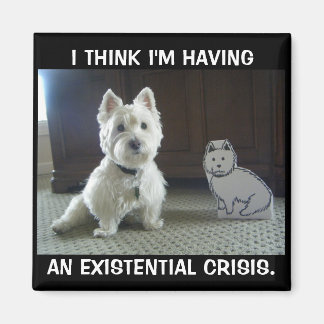 Twin Westies Photo Magnet