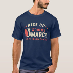 Twinart66 - Rise Up Women's March On Illinois T-Shirt