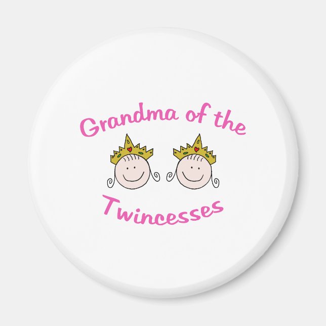 Twincess Grandma Magnet (Front)