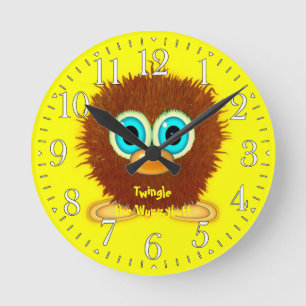 Twingle the Wuzzybutt Kids' Fun Cartoon Clock